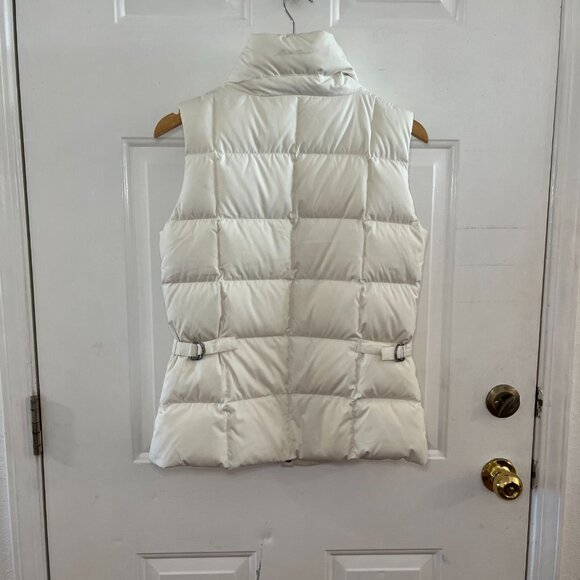 Eddie Bauer Women's White Premium EB700 Down Puffer Outdoor Vest Sz Sm - Picture 6 of 13